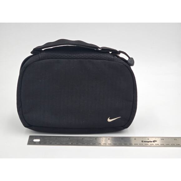 Nike Toiletry Travel Bag Black Grooming Kit Swoosh - Picture 2 of 8